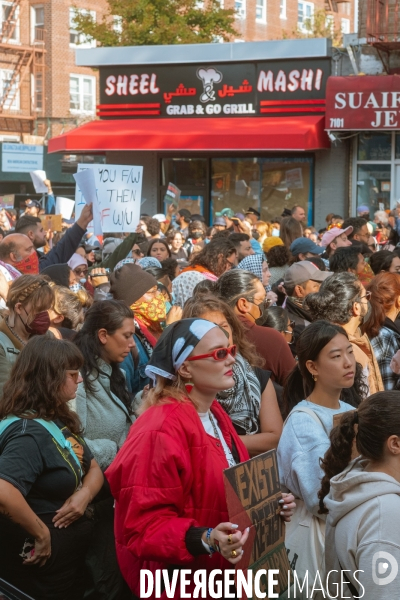 Manifestation Pro-Palestine à Bay Ridge, Brooklyn, New York