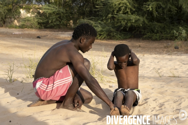Charles jeune lutteur Sénégalais à Joal Fadiouth