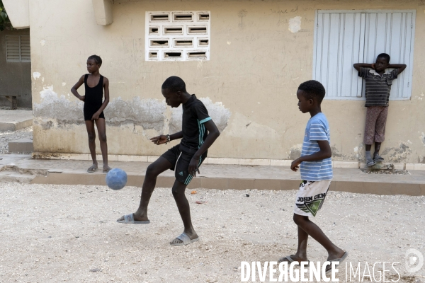 Charles jeune lutteur Sénégalais à Joal Fadiouth