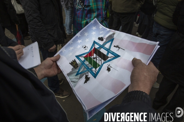 Manifestation pour un cessez le feu à Gaza , Paris.