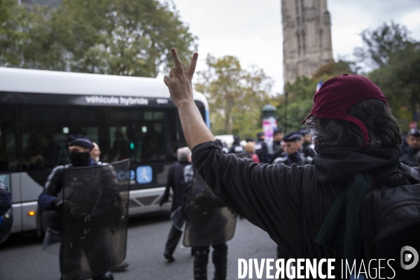 Manifestation pour un cessez le feu à Gaza , Paris.