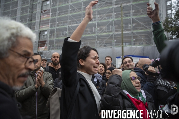 Manifestation pour un cessez le feu à Gaza , Paris.