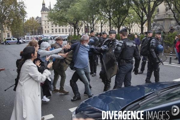 Manifestation pour un cessez le feu à Gaza , Paris.