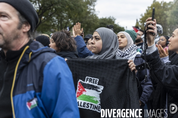 Manifestation en soutien au peuple palestinien et pour un cessez le feu sur la bande de Gaza