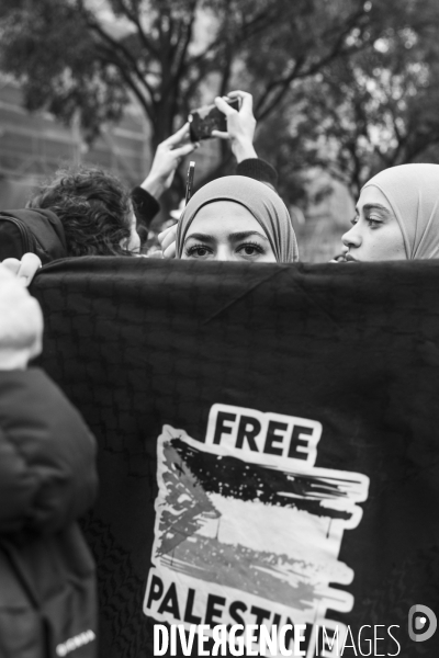 Manifestation en soutien au peuple palestinien et pour un cessez le feu sur la bande de Gaza