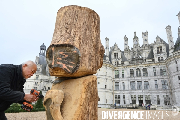 L  artiste WANG KEPING en résidence à  Chambord