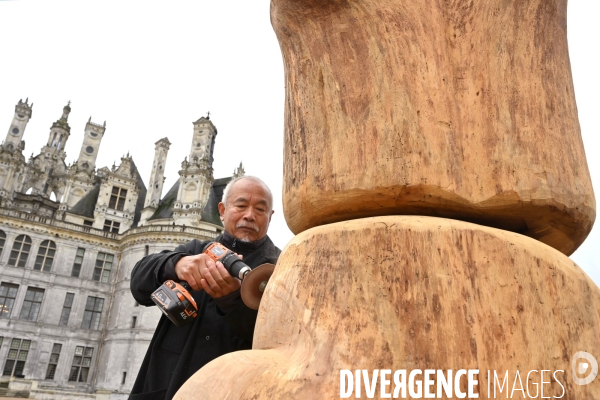 L  artiste WANG KEPING en résidence à  Chambord