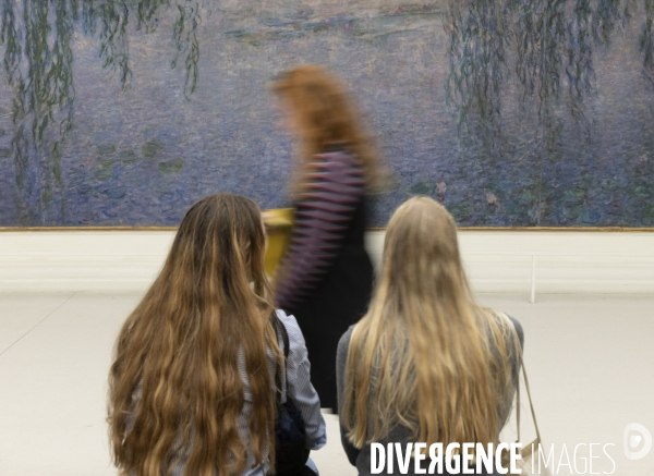Les visiteurs du Musée de l Orangerie à Paris