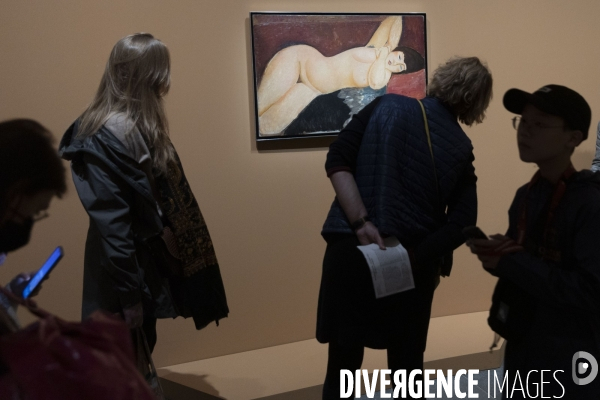 Les visiteurs du Musée de l Orangerie à Paris