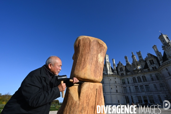 L  artiste WANG KEPING en résidence à  Chambord