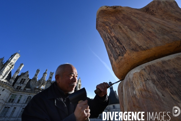 L  artiste WANG KEPING en résidence à  Chambord