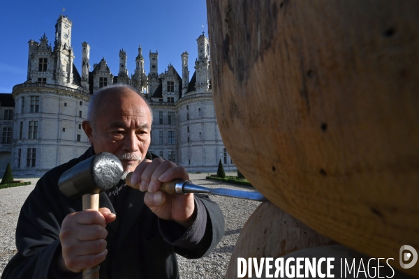 L  artiste WANG KEPING en résidence à  Chambord