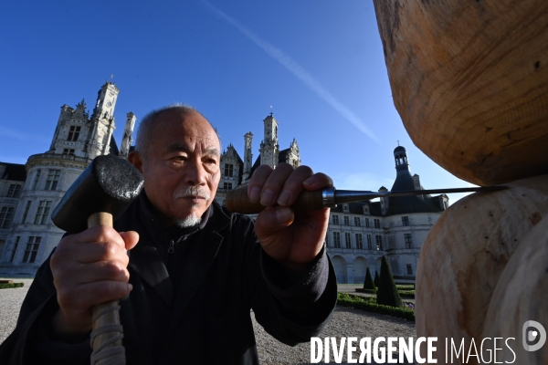 L  artiste WANG KEPING en résidence à  Chambord