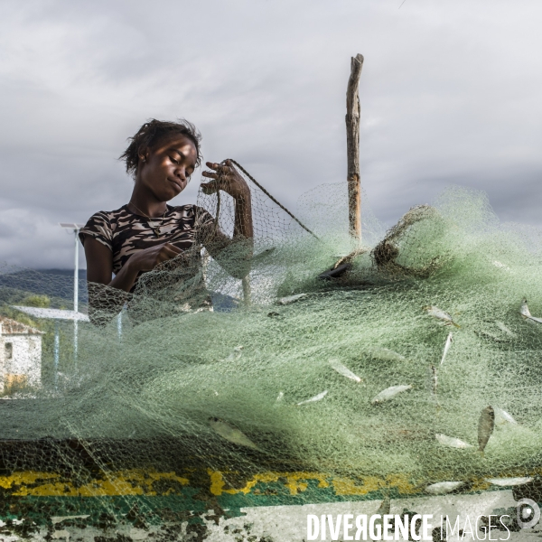 Pecheurs du village d aquin, haiti 2023.