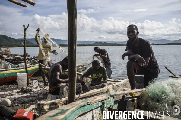 Pecheurs du village d aquin, haiti 2023.
