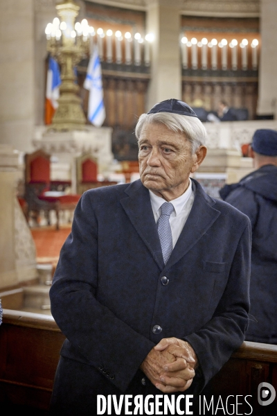 Rassemblement pour les otages israéliens du hamas à la synagogue de la Victoire