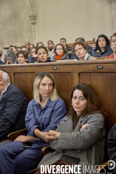 Rassemblement pour les otages israéliens du hamas à la synagogue de la Victoire