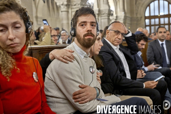 Rassemblement pour les otages israéliens du hamas à la synagogue de la Victoire