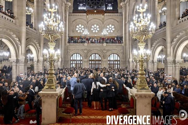 Rassemblement pour les otages israéliens du hamas à la synagogue de la Victoire