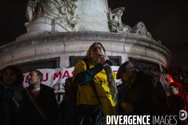 Rassemblement pour un cessez le feu à Gaza