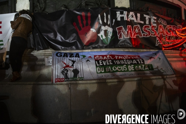 Rassemblement pour un cessez le feu à Gaza