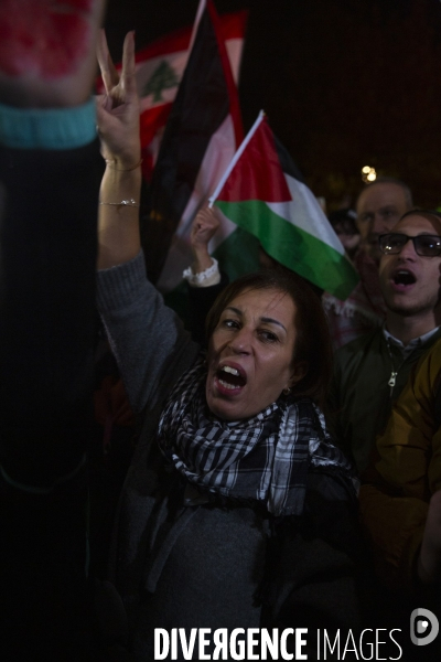 Rassemblement pour un cessez le feu à Gaza