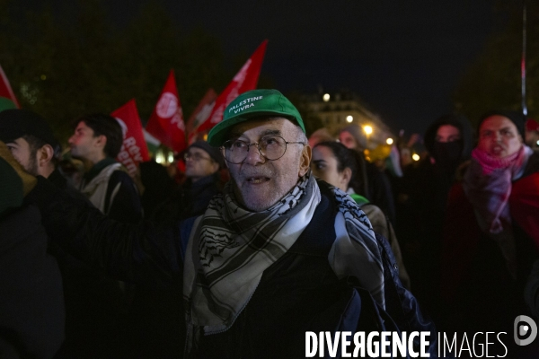 Rassemblement pour un cessez le feu à Gaza