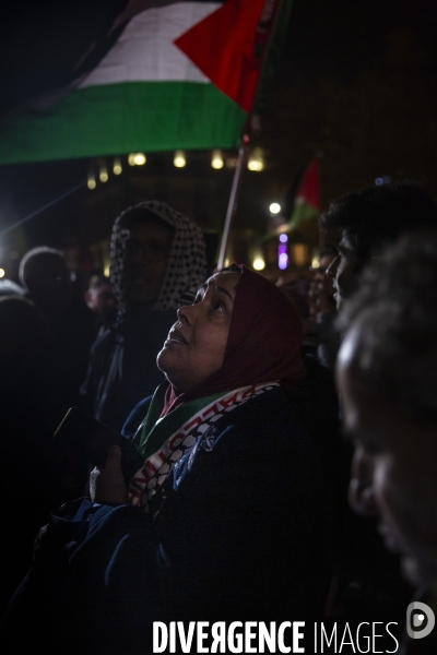 Rassemblement pour un cessez le feu à Gaza