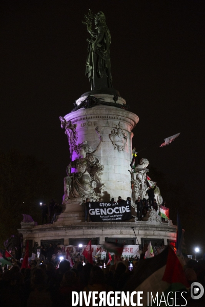 Rassemblement pour un cessez le feu à Gaza