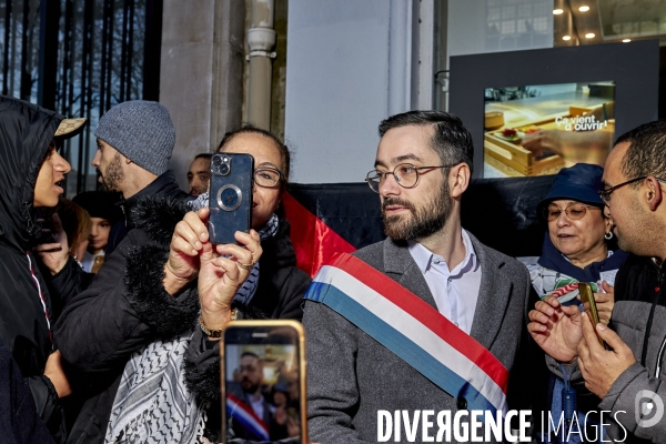 Manifestation pro palestienne pour un cessez le feu