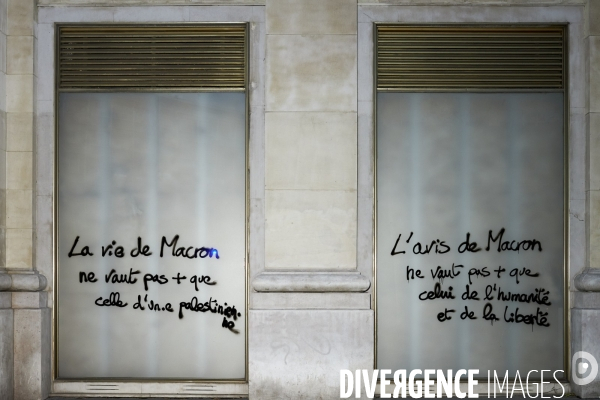 Manifestation pro palestienne pour un cessez le feu