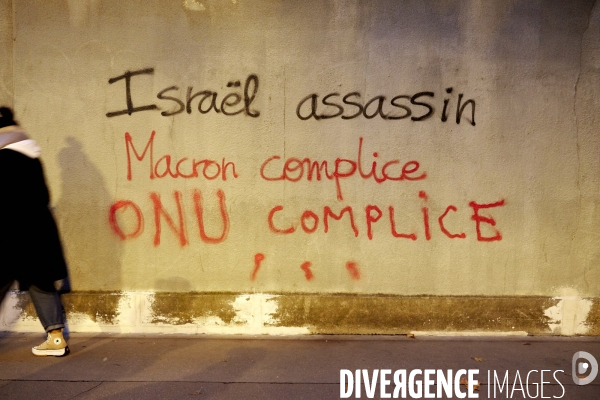 Manifestation pro palestienne pour un cessez le feu