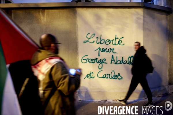 Manifestation pro palestienne pour un cessez le feu