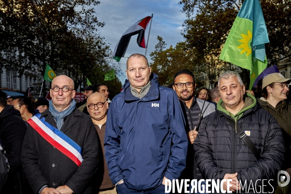 Manifestation pro palestienne pour un cessez le feu