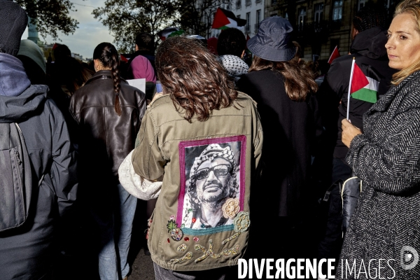 Manifestation pro palestienne pour un cessez le feu