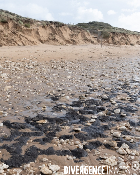 Un littoral errode par les tempetes