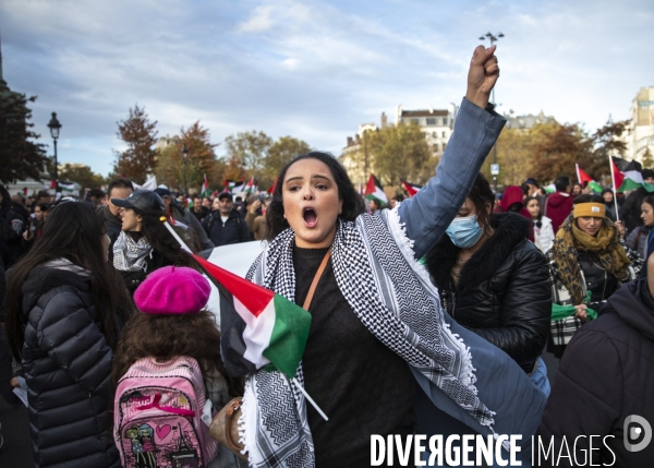 Maniestation en soutien à Gaza.