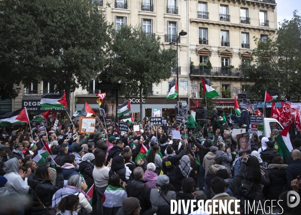 Maniestation en soutien à Gaza. 