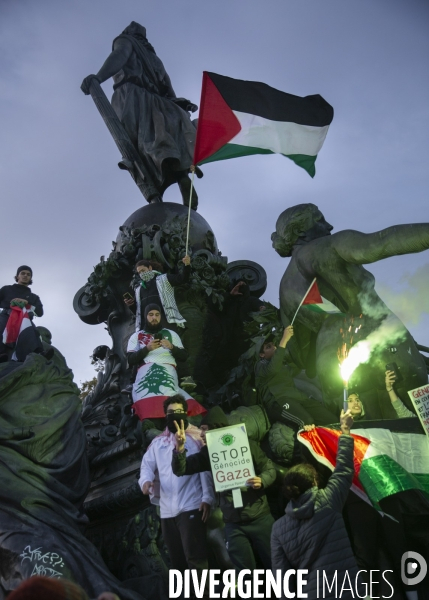 Maniestation en soutien à Gaza.