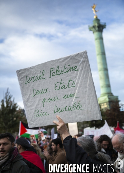 Maniestation en soutien à Gaza.