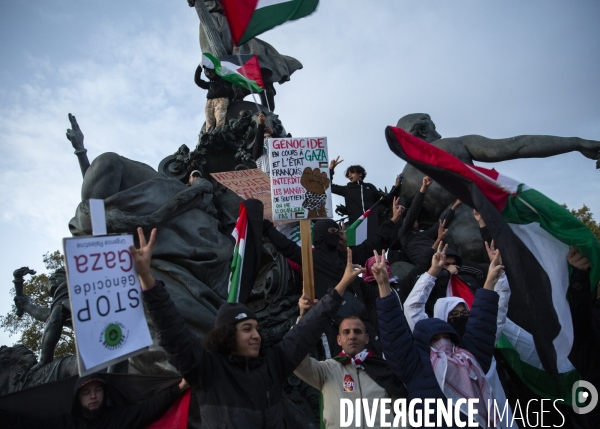 Maniestation en soutien à Gaza.