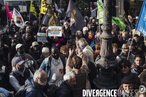 Rassemblement contre le projet de loi asile et immigration