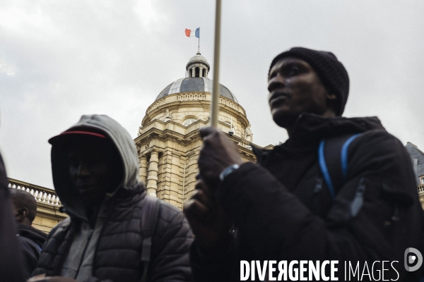 Rassemblement contre le projet de loi asile et immigration