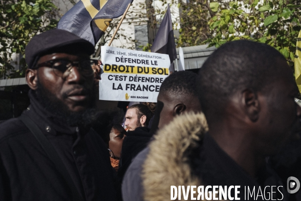 Rassemblement contre le projet de loi asile et immigration