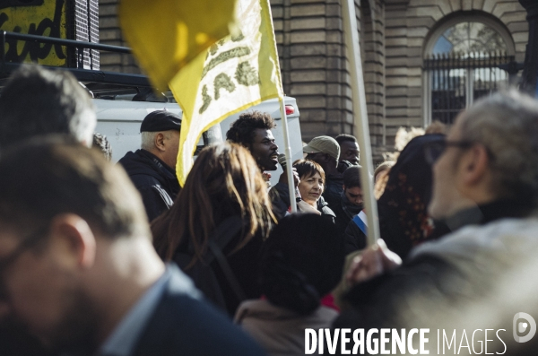 Rassemblement contre le projet de loi asile et immigration