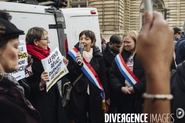 Rassemblement contre le projet de loi asile et immigration