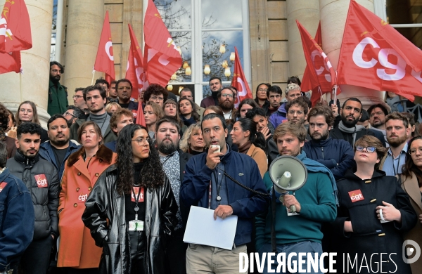 Greve et manifestation des assistants parlementaires