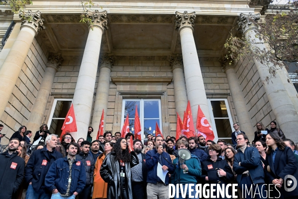 Greve et manifestation des assistants parlementaires