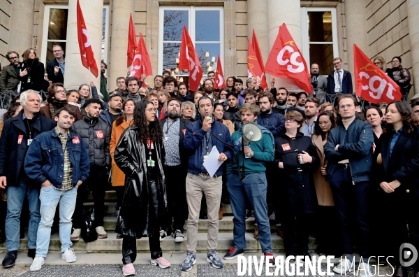 Greve et manifestation des assistants parlementaires