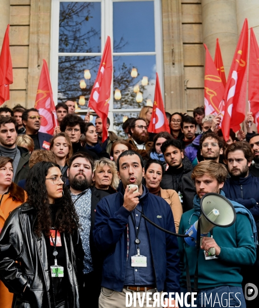 Greve et manifestation des assistants parlementaires
